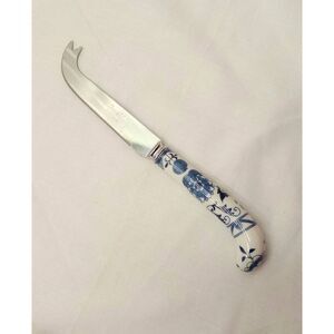 Regency Sheffield England porcelain, prill, blue onion cheese knife